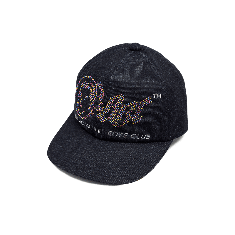 bbc20 og logo with swarovski r crystals denim fitted hat billionaire boys club exclusives 2