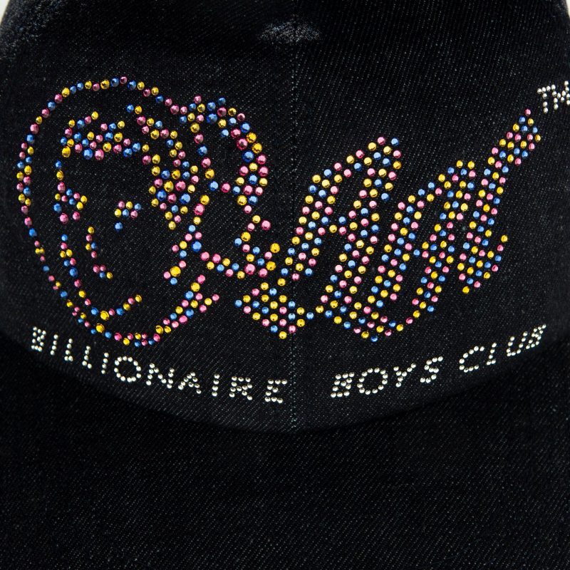 bbc20 og logo with swarovski r crystals denim fitted hat billionaire boys club exclusives 3