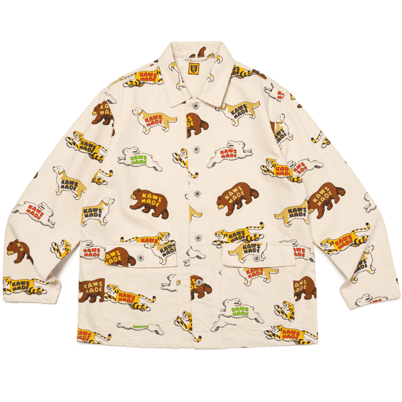 KAWS MADE ANIMAL PATTERNED COVERALL JACKET - Human Made