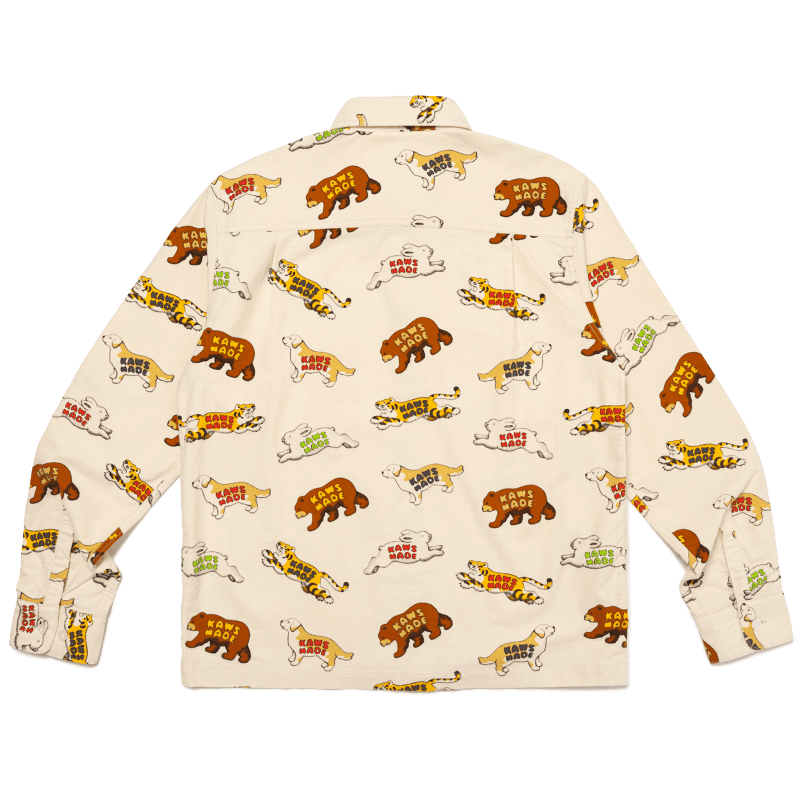 kaws made animal patterned shirt human made 2