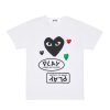 PLAY LOGO WITH BLACK HEART T-SHIRT - Comme des Garçons PLAY